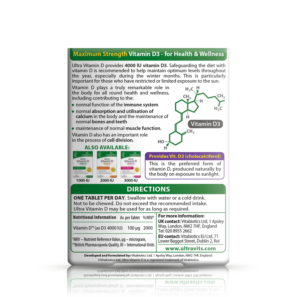 Ultra Vitamin D 4000IU