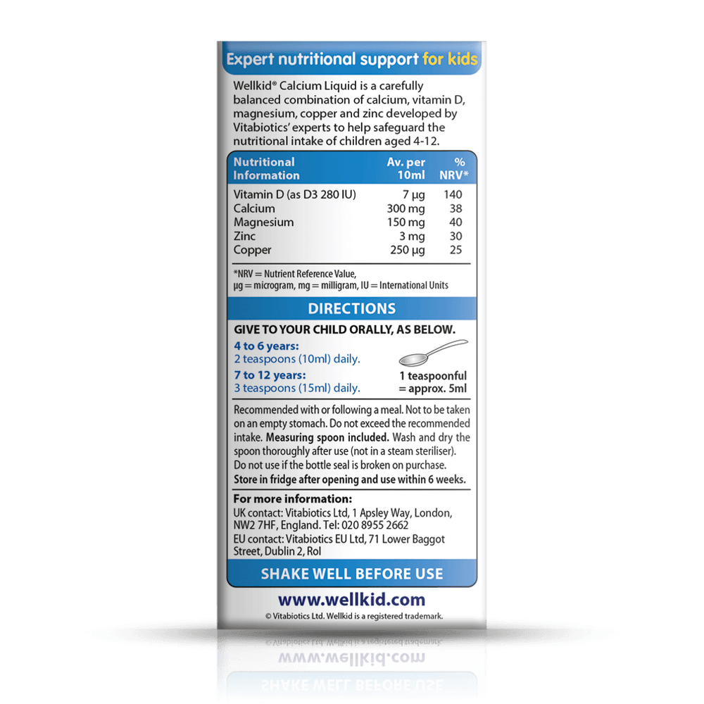 Wellkid Calcium Liquid (Short Expiry)